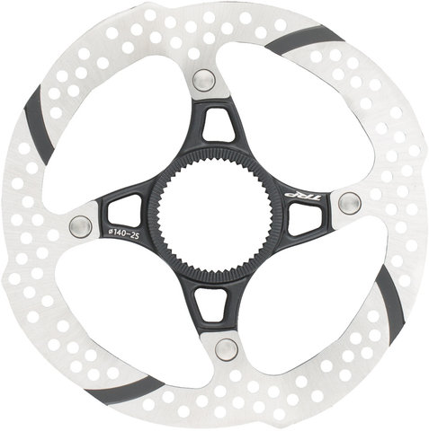 TRP TR-25 Center Lock 2-piece Brake Rotor - black-silver/140 mm