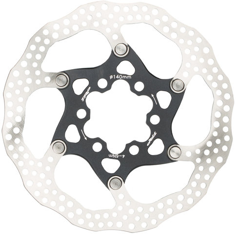 TRP TR-13 6-hole 2-piece Brake Rotor - black-silver/140 mm