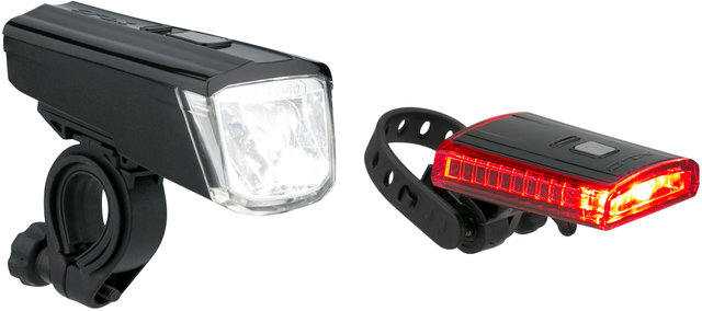 Front Beamer+Rear Beamer Titania Beleuchtungsset CL-S16 mit StVZO - schwarz/universal