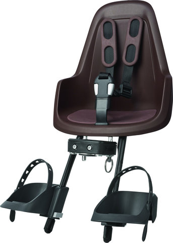 bobike ONE Mini Front Kids Bicycle Seat with Mounting Bracket - coffee brown
