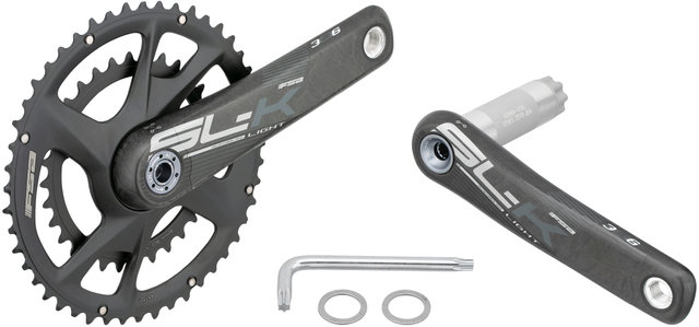 FSA Set de Pédalier Carbone SL-K Modular Adventure Supercompact BB386EVO - UD Carbon-grey/175,0 mm 32-48