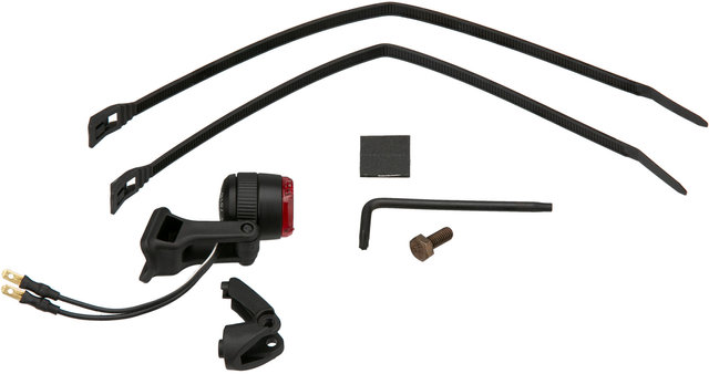 busch+müller Lampe Arrière à LED Mü E pour E-Bike (StVZO) - noir/universal