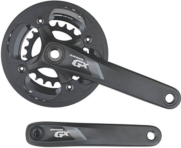 SRAM GX 1000 GXP 2x10-speed Crankset w/ Bash Guard - black/175.0 mm 22-36