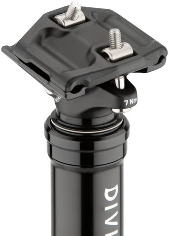 BikeYoke Divine SL 80 mm Vario-Sattelstütze ohne Remote - black/31,6 mm / 400 mm / SB 0 mm