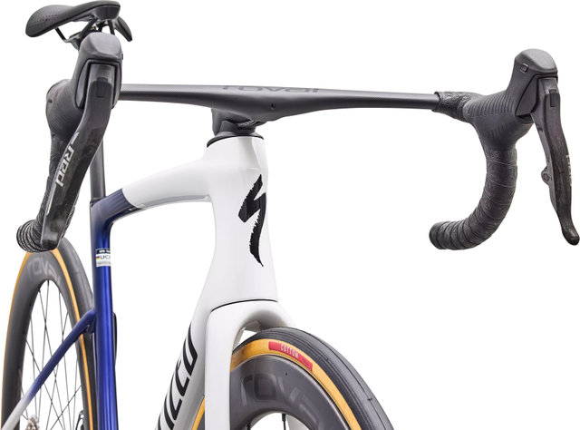 Specialized Tarmac SL9 S-Level AXS 28" Carbon Rennrad - gloss white-majesty blue metallic-black | 28" | 170,0 mm | 47 mm | M