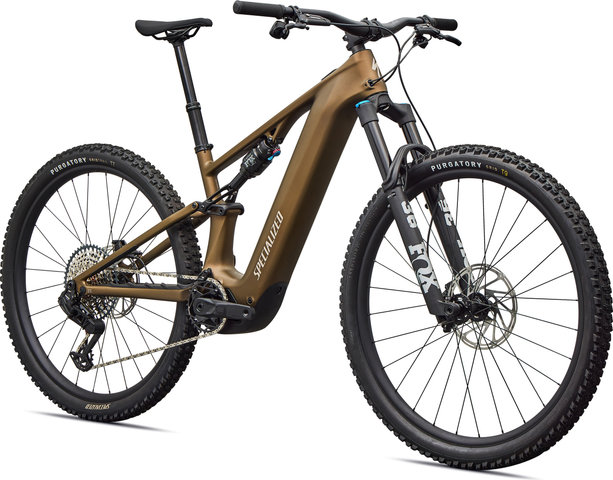 Specialized Vélo Électrique Tout-Terrain Turbo Levo R Comp Carbon 29" - satin burnt gold metallic-sandstone metallic | 44 mm | 140 mm | 29" | 160,0 mm | L