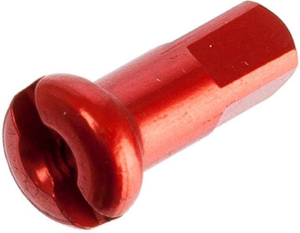 DT Swiss Cabecillas de aluminio 1,8 mm - 100 unidades - rojo/12 mm