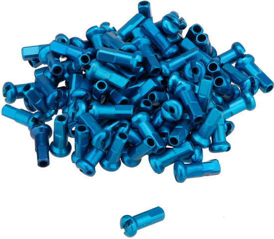 DT Swiss Cabecillas de aluminio 1,8 mm - 100 unidades - azul/12 mm
