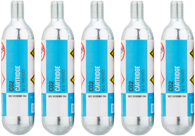 Cartuchos CO2 de repuesto con rosca 16 g - 5 piezas - universal/universal