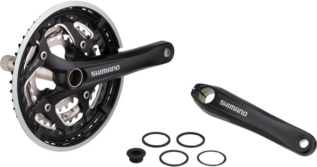 Shimano FC-T551 Crankset w/ Chain Guard - black/175.0 mm 26-36-48