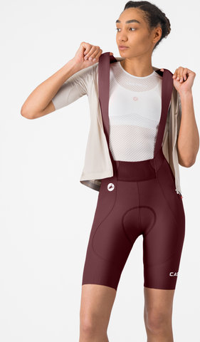 Castelli Espresso 2 DT Damen Bib Short Trägerhose - deep bordeaux | S