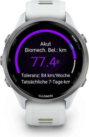 Garmin Forerunner® 970 Smartwatch - steinweiß-titanium-steinweiß-hellgrau