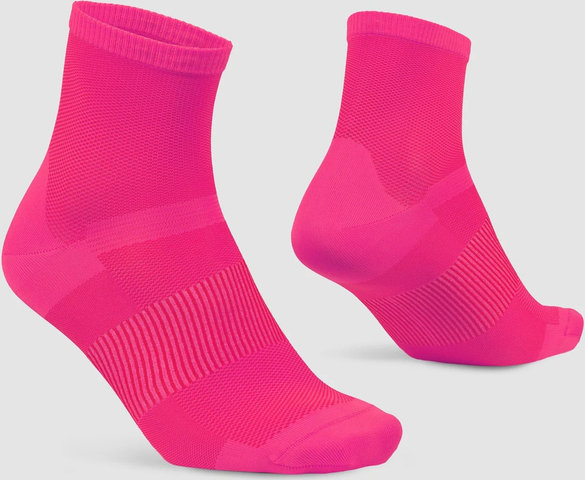 GripGrab Calcetines Lightweight Airflow Short - pink hi-vis/38 - 41