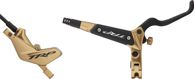 TRP DH-R EVO Disc Brake - gold/Rear wheel/Right (side-specific)