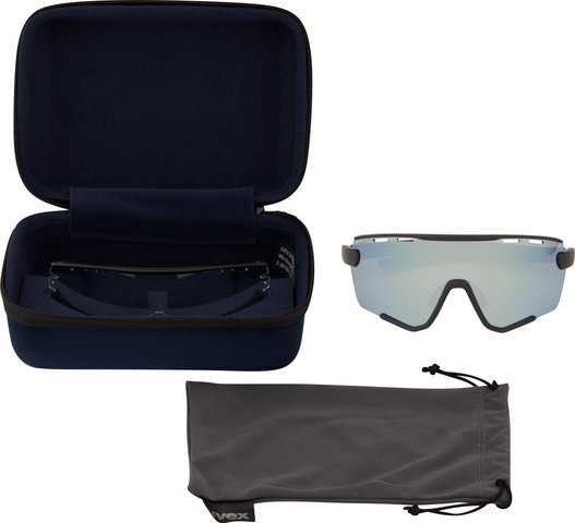 uvex sportstyle 236 Set Sportbrille - black mat/mirror silver