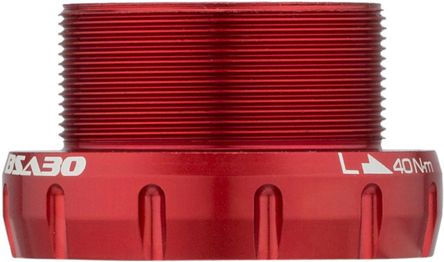 Eje de pedalier BSA 30 Ceramic - rojo/BSA