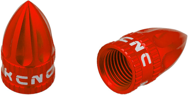 KCNC Capuchons de Valve - rouge/Sclaverand