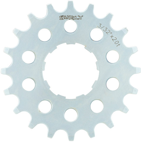 Surly Pignon SingleSpeed Cassette Cog 3/32" - argenté/20 dents