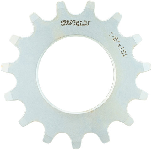 Piñón SingleSpeed Track Cog 1/8" - plata/15 dientes