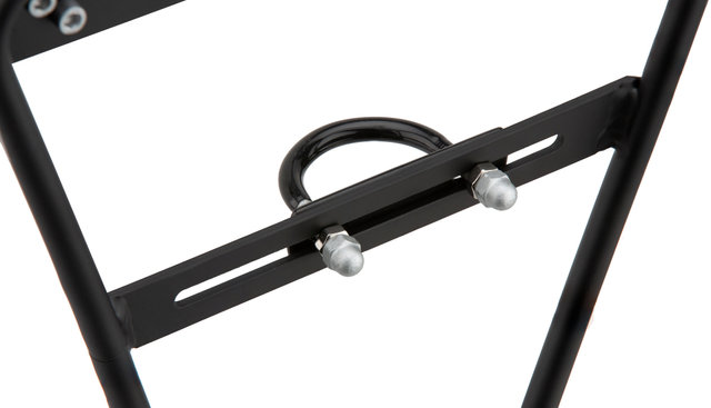 XLC Porte-Bagages Lowrider LR-F01 en Aluminium pour Fourches à Suspension - noir mat/universal