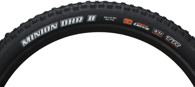 Maxxis Minion DHR II 3C MaxxTerra EXO TR 26" Faltreifen - schwarz/26x2,3