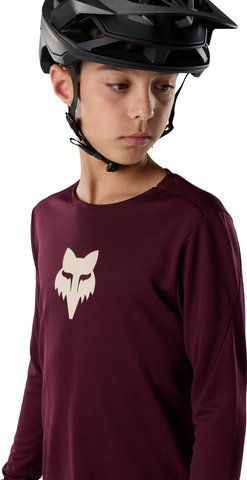 Fox Head Youth Ranger L/S Jersey - dark maroon | S
