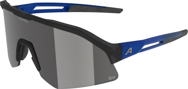 Alpina Sonic HR Q-Lite Sportbrille - midnight grey blue translucent matt | mirror silver