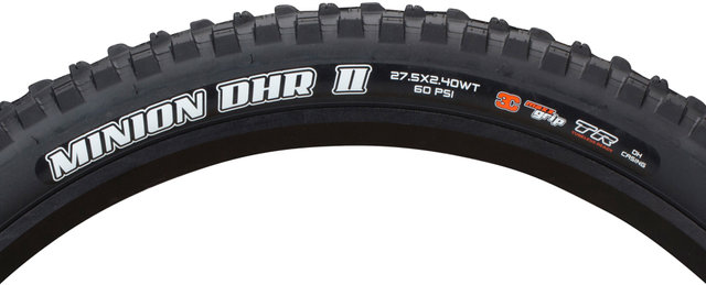 Minion DHR II 3C MaxxGrip Downhill WT TR 27,5" Faltreifen - schwarz/27,5x2,4