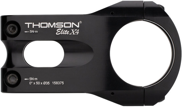 Potence Elite X4 1 1/8" 35 mm - noir/50 mm 0°