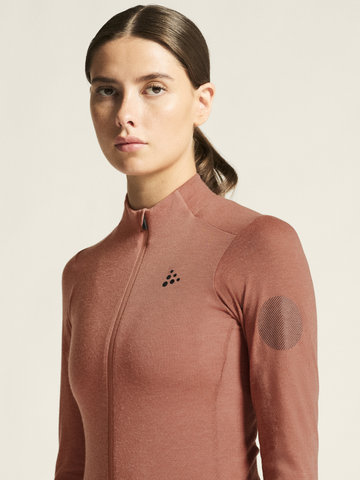 Craft Core Bike Essence Wool L/S Women's Cycling Jersey - rosy | XS