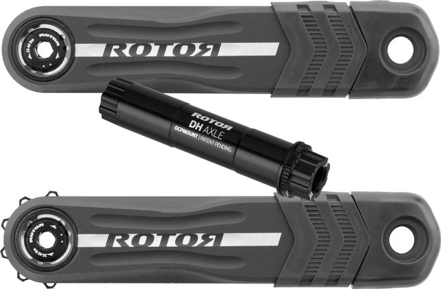 Rotor R-Raptor Kurbel mit DH-Kurbelachse - schwarz | 175,0 mm | ohne Kettenblatt