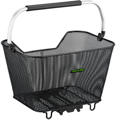 Racktime Bask-it Deluxe Bicycle Basket - black/23 litres