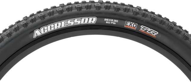 Maxxis Pneu Souple Aggressor EXO Protection Dual 26" - noir/26x2,3