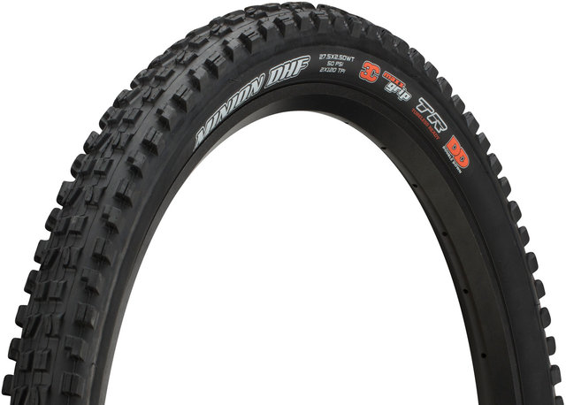 Maxxis Pneu Souple Minion DHF 3C MaxxGrip DD WT TR 27,5" - noir/27,5x2,5