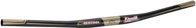 Fatbar Lite Carbon 31.8 Zero Rise Flat Handlebars - carbon-gold/780 mm 9°