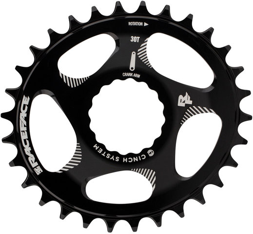 Race Face Cinch Direct Mount Oval Kettenblatt - black/30 Zähne