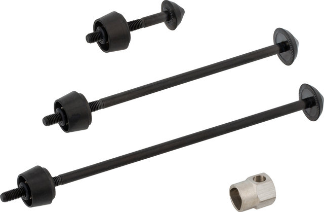 Pitlock Locking Skewer Set 02 for Front Wheel + Rear Wheel + Seatpost - black