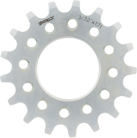 Piñón SingleSpeed Track Cog 3/32" - plata/17 dientes