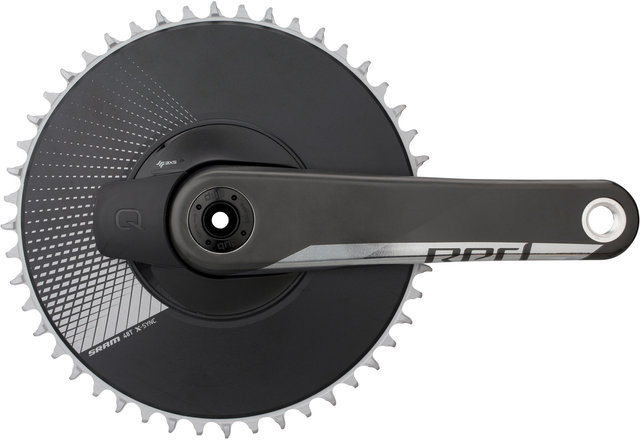 QUARQ Red 1 AXS Aero DUB Powermeter Carbon Kurbelgarnitur - black/172,5 mm 48 Zähne