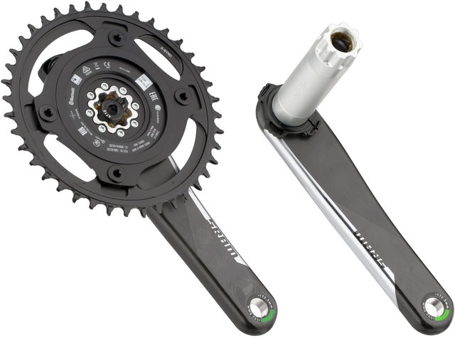 Red 1 AXS DUB Powermeter Carbon Kurbelgarnitur - black/172,5 mm 40 Zähne