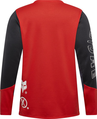 Fox Head Youth Defend Elevated L/S Jersey - fluorescent red/M