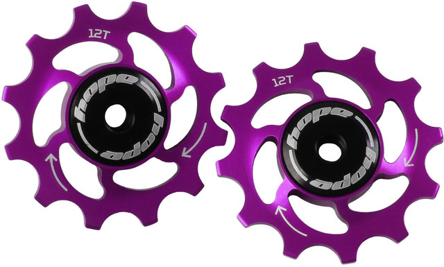 Hope Galets de Dérailleur Jockey Wheels 11 vitesses - purple/12 dents