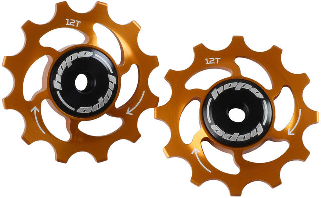 Hope Galets de Dérailleur Jockey Wheels 11 vitesses - orange/12 dents