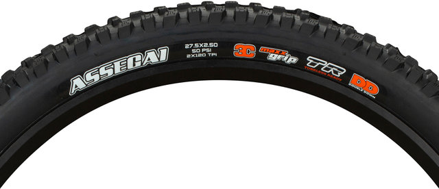 Maxxis Pneu Souple Assegai 3C MaxxGrip DD WT TR 27,5" - noir/27,5x2,5