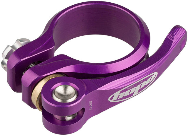 Abrazadera de sillín con cierre rápido - purple/34,9 mm