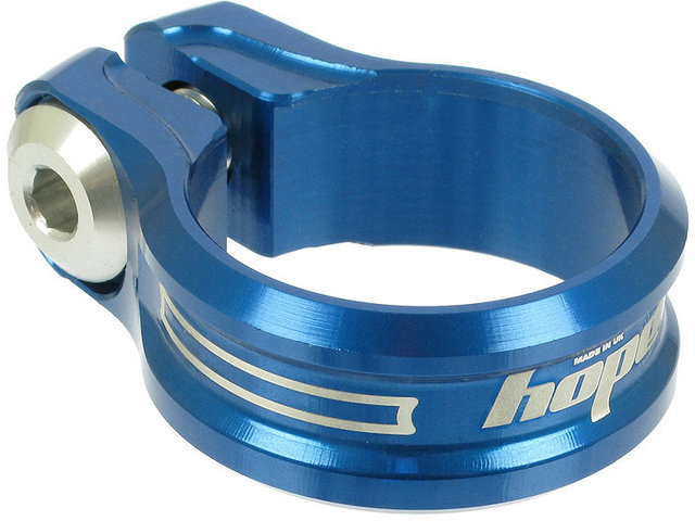 Abrazadera de sillín con tornillo - azul/36,4 mm