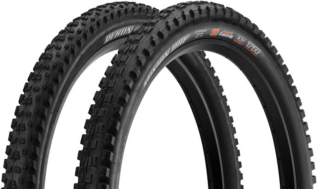 Maxxis Minion DHF+ 3C MaxxTerra/Rekon+ 27.5+ Folding Tyre Set - black/27.5x2.8