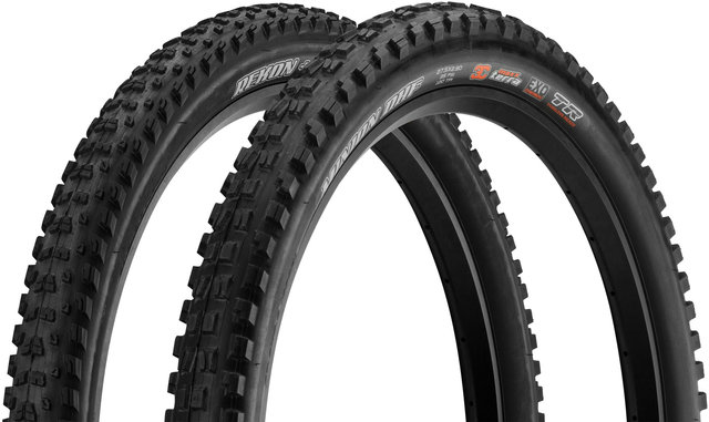 Maxxis Minion DHF+ 3C MaxxTerra/Rekon+ 27,5+ Faltreifen 2er-Set - schwarz/27,5x2,8