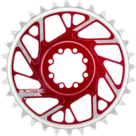 Burgtec plateau SRAM 8 trous thick-thin avec déport de 3 mm - race red | 32 | 32 