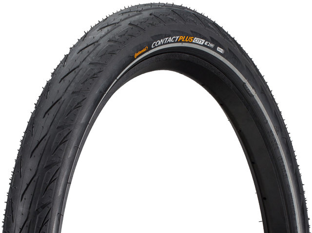 Pneu Vélo Continental Contact Plus City Reflex - 27,5 Pouces, ETRTO 55-584, Pour Ville Et VAE, Noir